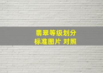 翡翠等级划分标准图片 对照